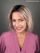 Open Box | Vivi Wig by Ellen Wille | Petite/Average Cap | Pastel Rose Rooted - Wig Studio 1