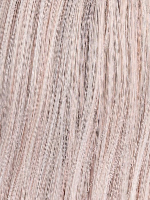 PASTEL ROSE ROOTED | Pearl Platinum and Lightest Ash Blonde with Rose Pink Blend and Shaded Roots
