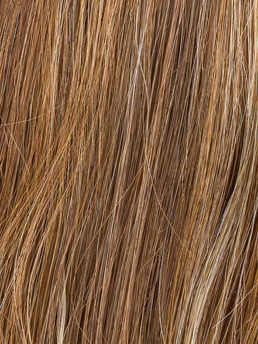 TOBACCO ROOTED 8.27.26 | Medium Brown with Dark Strawberry Blonde and Light Golden Blonde Blend with Shaded Roots