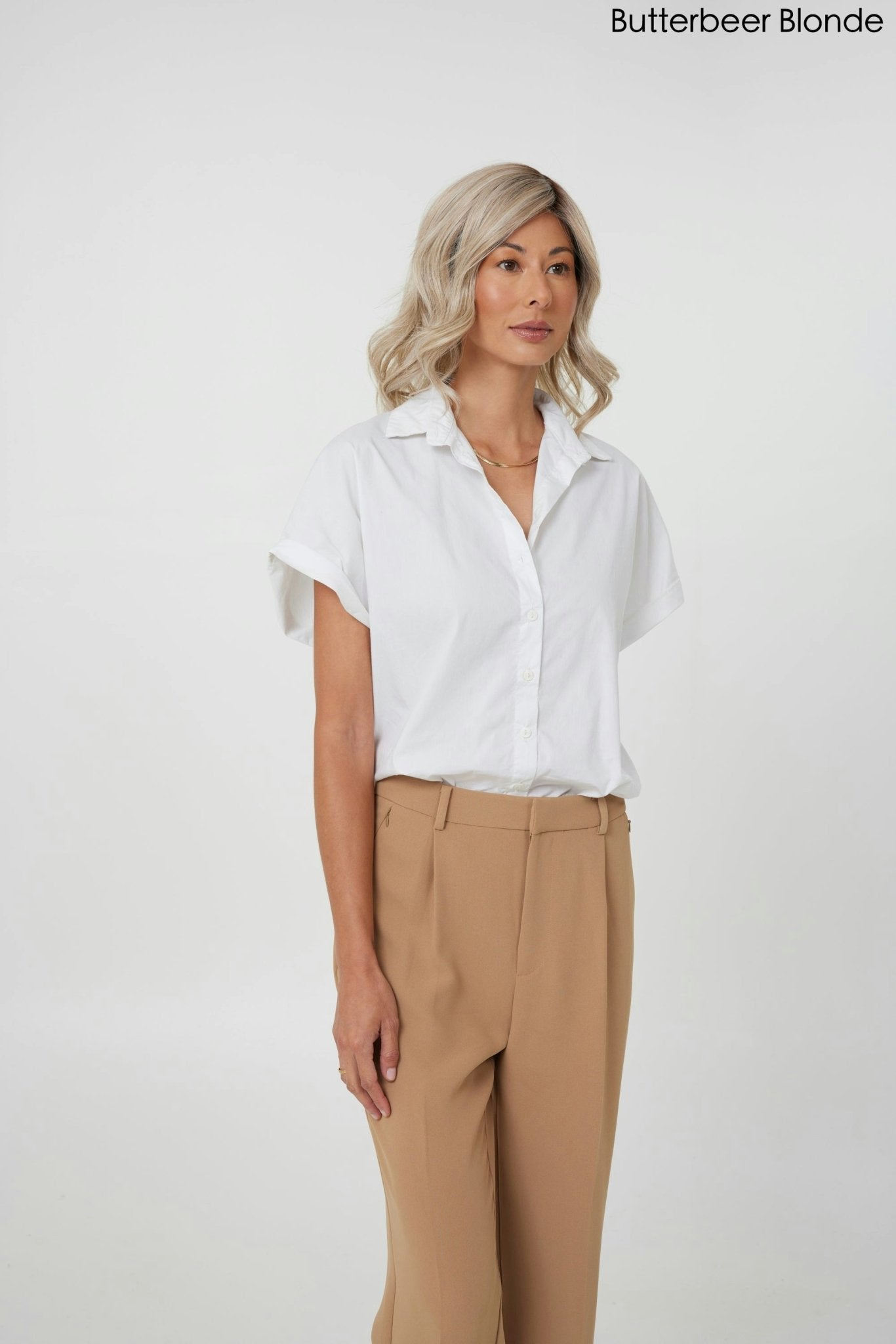 Open Box | Vivienne | HF Synthetic Lace Front Wig | Mono Part | Bombshell Blonde - Wig Studio 1