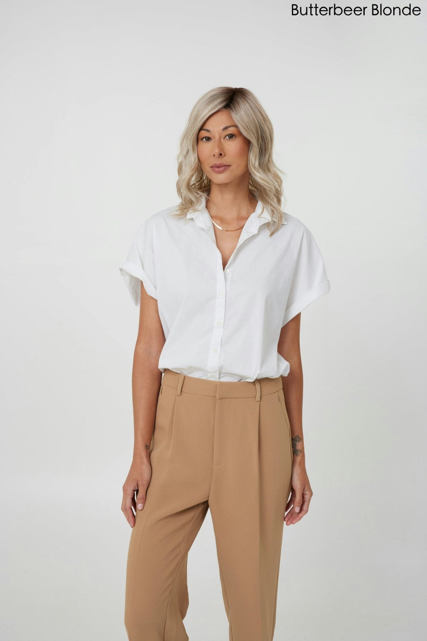 Open Box | Vivienne | HF Synthetic Lace Front Wig | Mono Part | Bombshell Blonde - Wig Studio 1