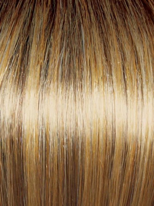 RL11/25SS Shaded Honey Pecan | Chestnut brown base blends into multi-dimensional tones of brown and golden blonde