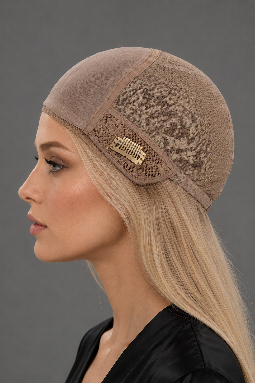 PUSH Hand Tied Cap Construction | Extended Customizable Swiss Lace Front, 4 * 4 Silk Top, 100% Hand Tied Cap