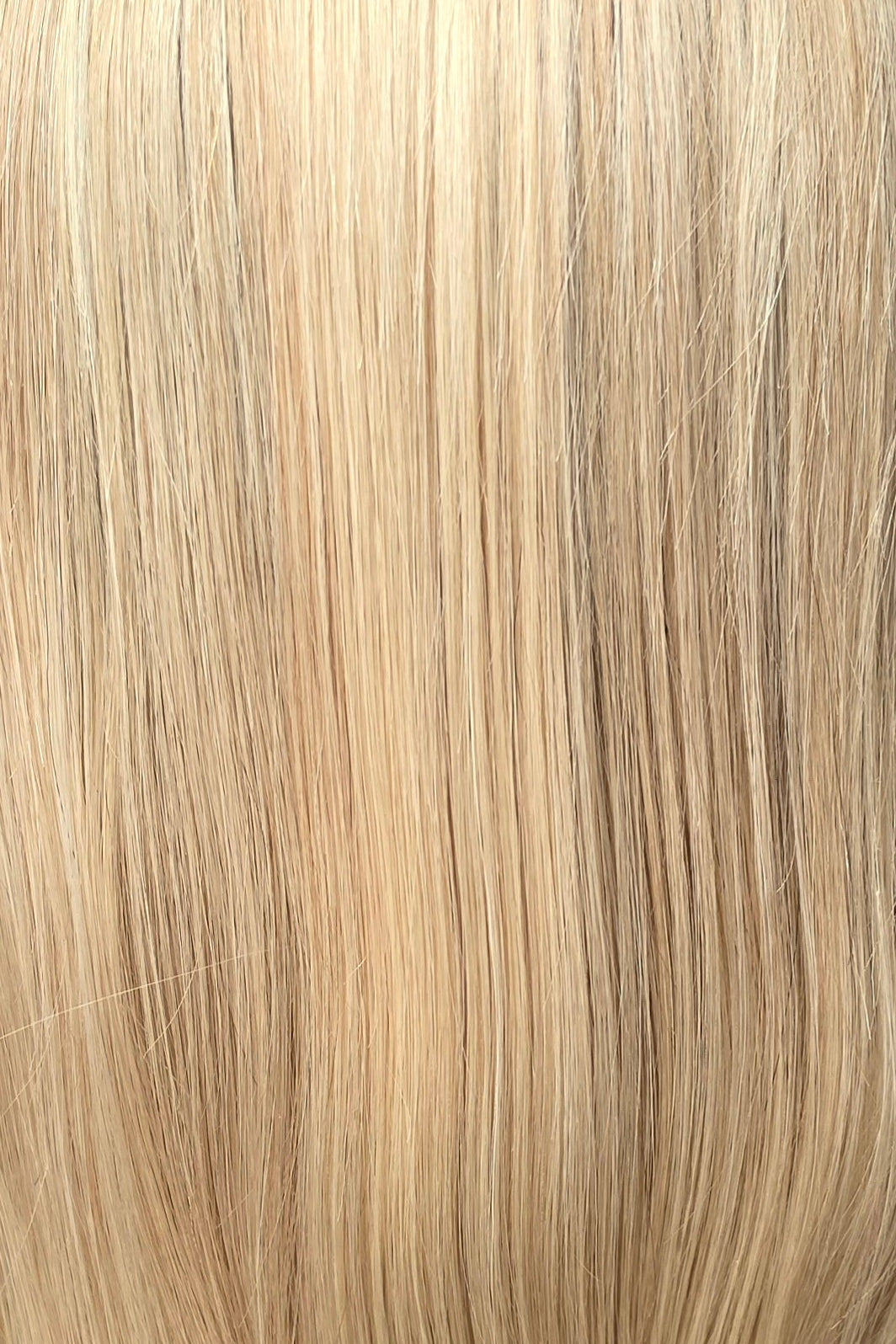 Champagne Crème Rooted | S17.LA | A sophisticated, cool-toned blonde featuring a blend of pale champagne, creamy platinum, and soft ash blonde tones with a natural-looking darker root. 