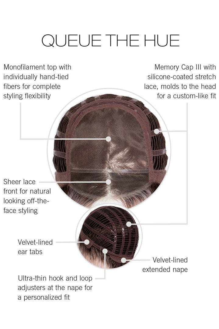 Queue The Hue by Raquel Welch | HF Synthetic Lace Front Wig | Mono Top - Wig Studio 1