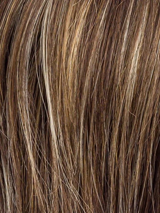 COFFEE BROWN LIGHTED 8.6.16 | Medium Brown and Dark Brown with Medium Blonde Blend with Highlights Throughout and Concentrated in the Front