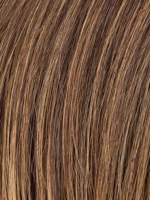 CHOCOLATE ROOTED 830.27 | Medium Brown, Light Auburn, Dark Strawberry Blonde, and Dark Auburn Blend with Shaded Roots