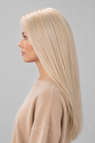Honey Beige Blonde | A soft, dimensional blonde that blends warm honey-golden tones with creamy beige blonde highlights.