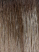 RH17/101SS | Shaded Sugared Tea | A rooted medium brown / brunette shade built around sugared tea. The darker root gives the color extra depth while the lengths show the lighter blended tones.