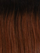 RH32/31SS | Shaded Cinnabar | A rooted medium-dark red / copper / auburn shade built around cinnabar. The darker root gives the color extra depth while the lengths show the lighter blended tones.
