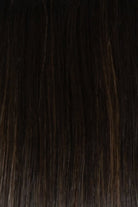 RH4/10SS | Shaded Java | A rooted medium brown / brunette shade built around java. The darker root gives the color extra depth while the lengths show the lighter blended tones.