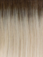 RH612SS | Shaded Champagne | A rooted medium brown / brunette shade built around champagne. The darker root gives the color extra depth while the lengths show the lighter blended tones.