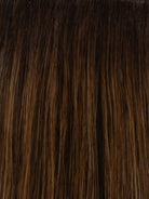 RH6/30SS | Shaded Chocolate Copper | A rooted medium red / copper / auburn shade built around chocolate copper. The darker root gives the color extra depth while the lengths show the lighter blended tones.