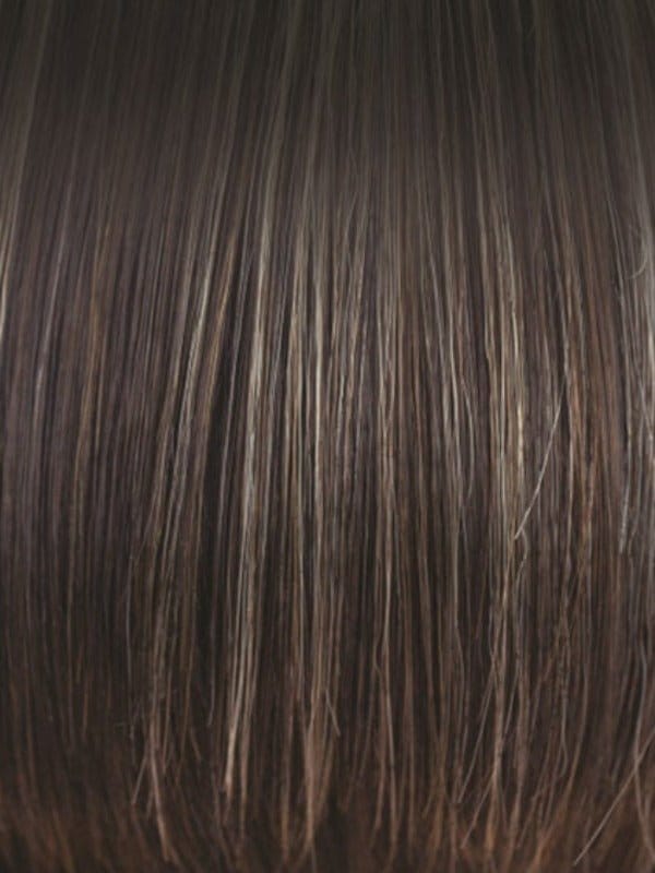 Chocolate Frost-R | Dark Brown Base with Honey Blonde and Platinum highlights with Dark Brown roots