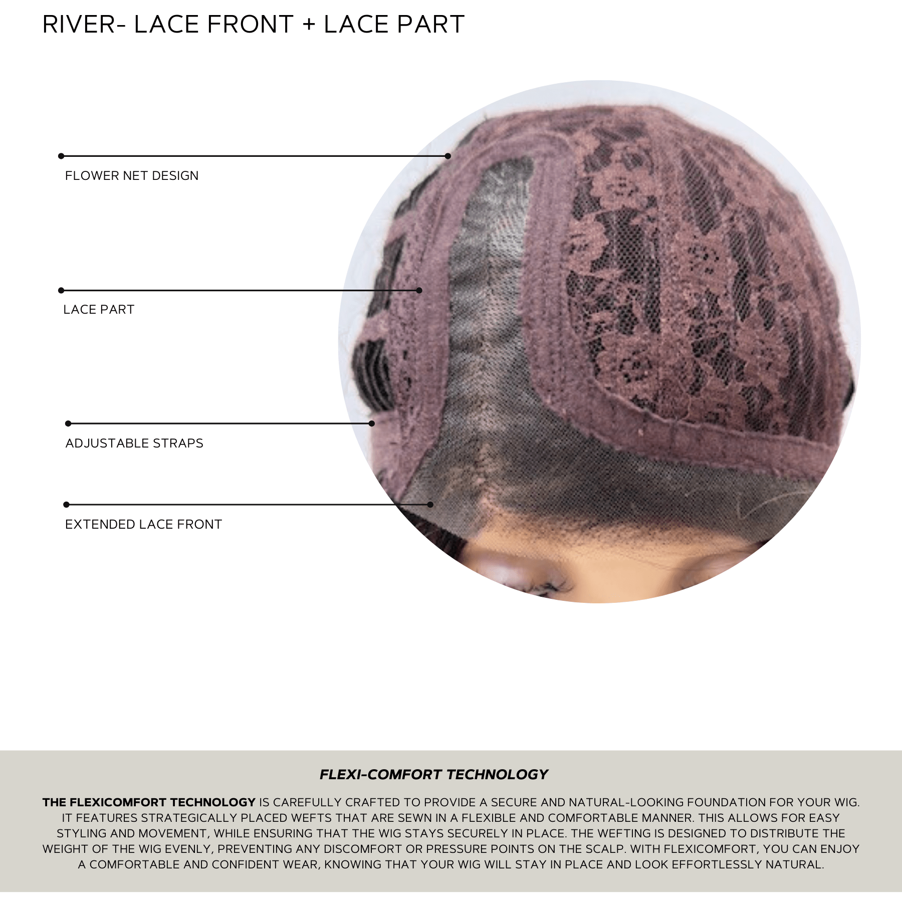 River | HF Synthetic Lace Front Wig | Mono Part - Wig Studio 1