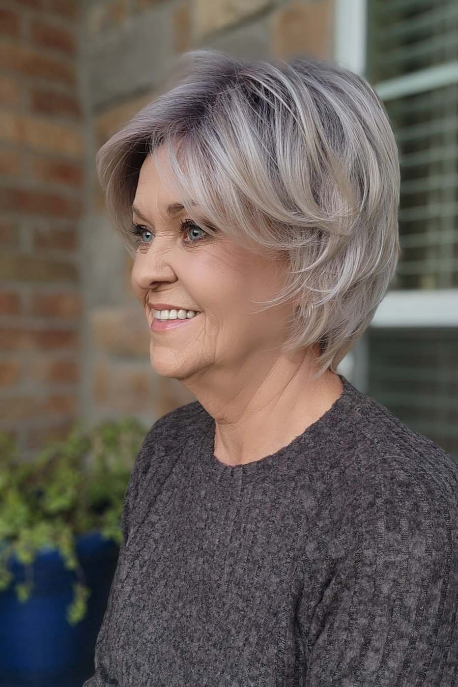 Layered Heat Resistant Wig by Wig Pro® | Lace Front and Mono Top display picture 2