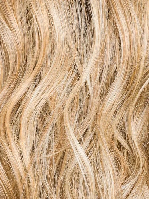SAND SHADED 20.14.25 | Light Strawberry Blonde and Medium Ash Blonde with Lightest Golden Blonde Blend and Shaded Roots