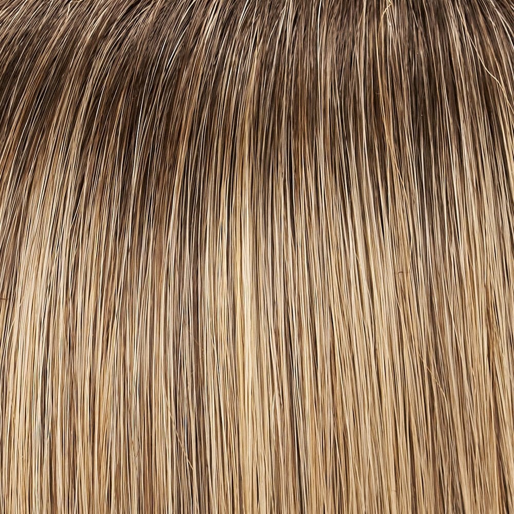 24BT18S8 | Shaded Mocha | Med Natural Ash Blonde & Lt Natural Gold Blonde Blend, Shaded w/ Med Brown