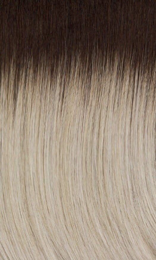 60/101GR | Silver tones with light platinum highlights and brown roots
