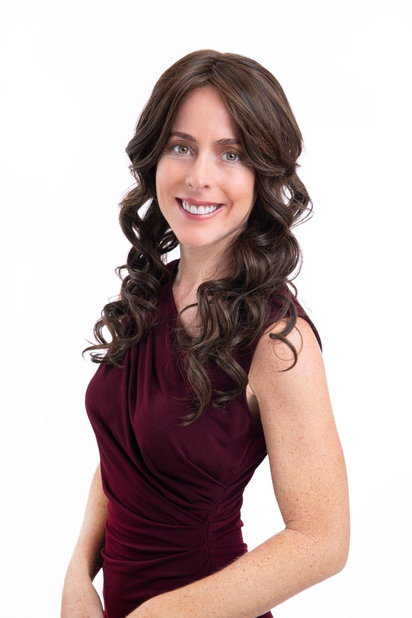 Long Curly Lace Front Wig | Hand-Tied Heat-Friendly Synthetic display picture 1