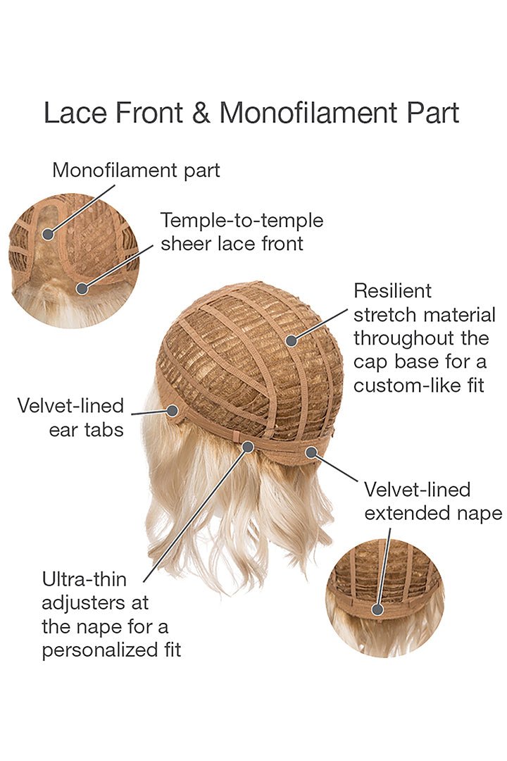 Soft and Subtle Synthetic Lace Front Wig by Gabor | Mono Part - Wig Studio 1