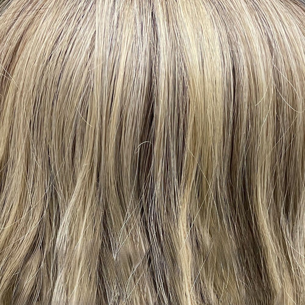 Shaken Oatmilk Blonde-R | 8/25/613+8 | Medium brown rooted, medium and light brown base with cool and neutral blonde to balance along with light blonde highlights.