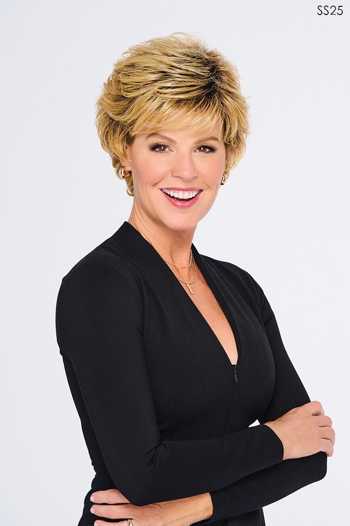 Swept Back Short Cut | HF Synthetic Wig | Basic Cap - Wig Studio 1