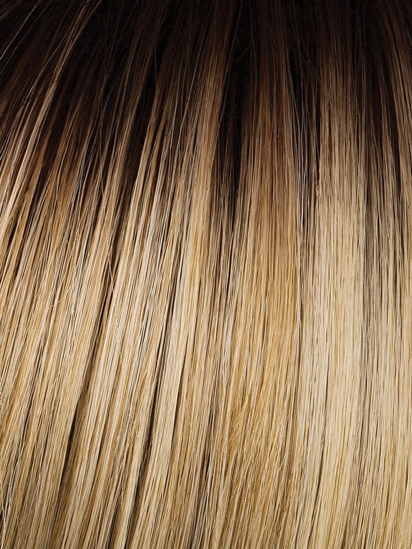 GF14/88SS Shaded Golden Wheat | Dark Blonde Evenly Blended with Pale Blonde Highlights and Dark Roots