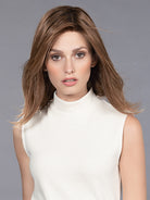 Woman wearing Ultima Topper by Ellen Wille in Mocca Rooted | Front