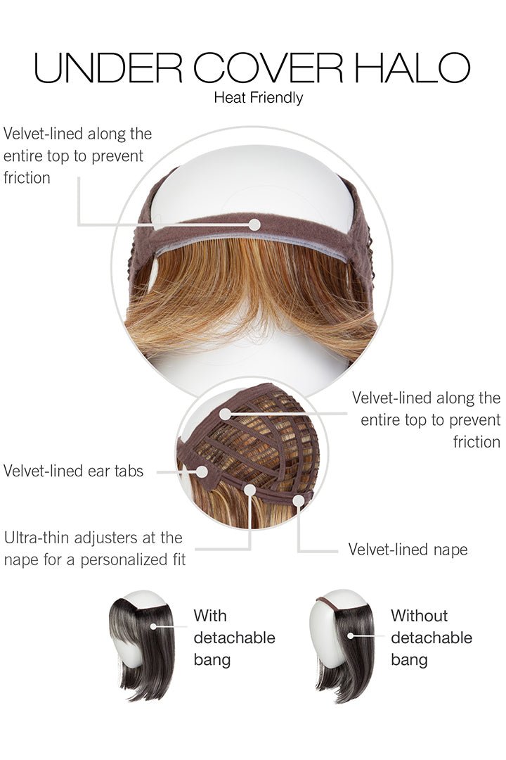 Under Cover Halo Wig by Gabor | Heat - Friendly Hair | Average Cap - Wig Studio 1