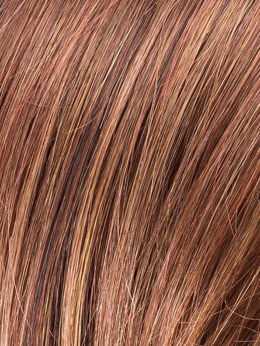HOT CHOCOLATE MIX 33.27.6 | Dark Auburn and Dark Strawberry Blonde with Dark Brown Blend with Shaded Roots