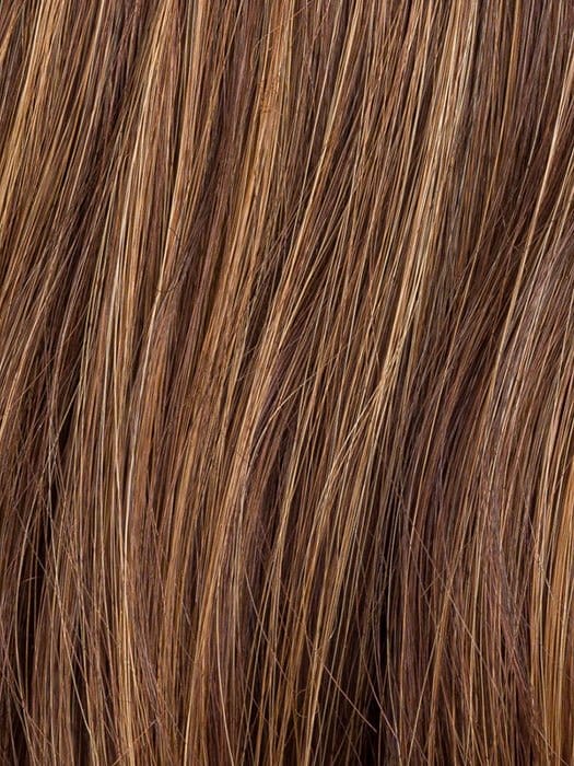 CHOCOLATE ROOTED 830.27.33 | Medium Brown with Light Auburn and Dark Strawberry Blonde with Dark Auburn Blend with Shaded Roots