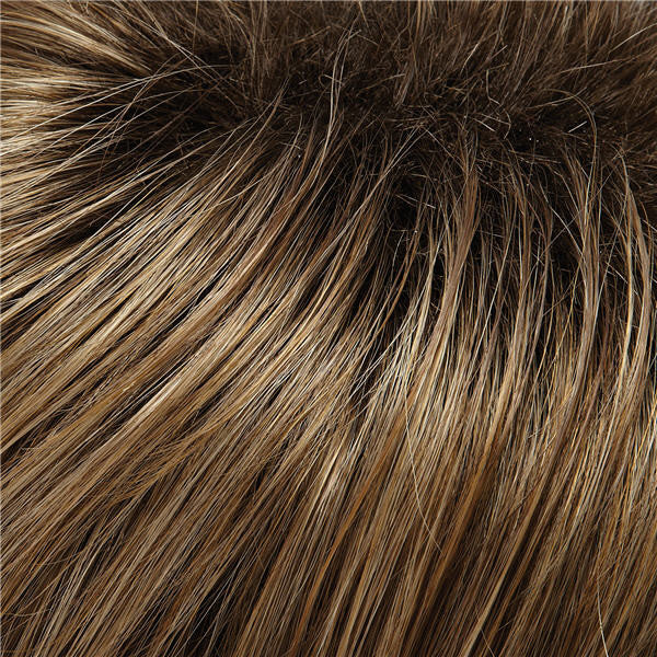 Jon Renau Wigs - Color CARAMEL BLONDE LT BROWN BLEND, SHADED W DARK BROWN (10/26TTS4)