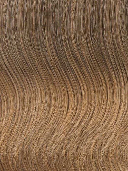 Color R1416T  Buttered Toast: Dark, ash blonde with golden blonde tips