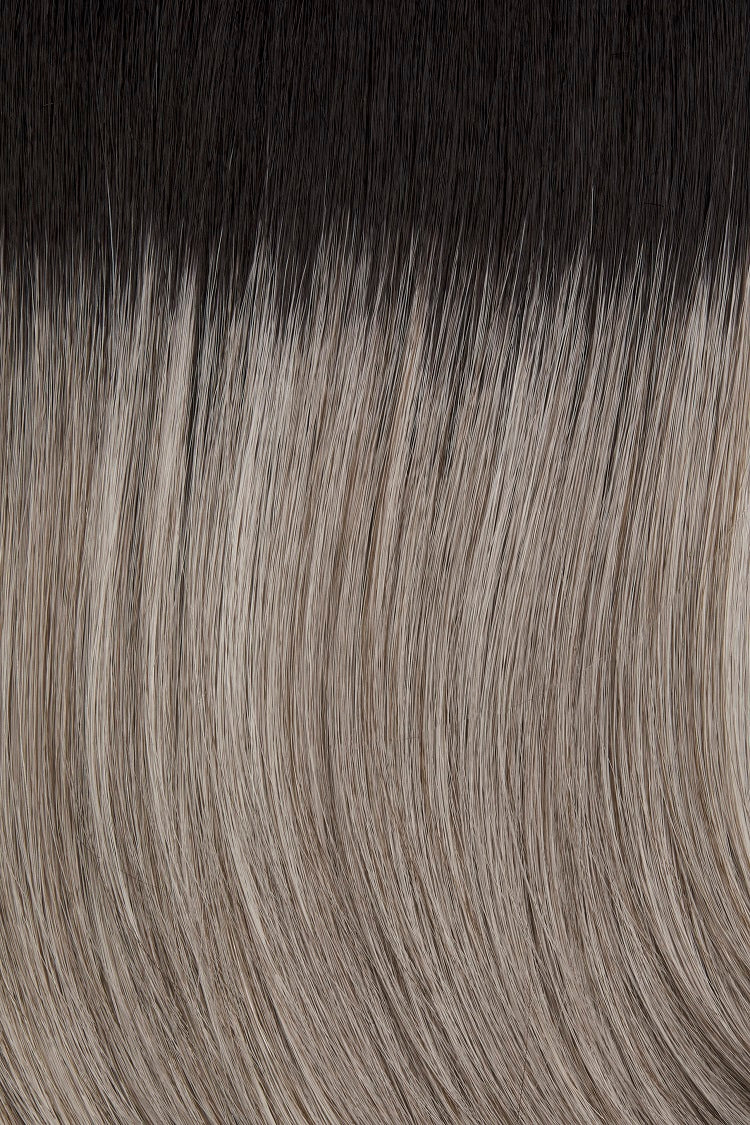 38/56GR | Silver white highlighted with light	grey	 			and	light	brown	and	off	black	roots