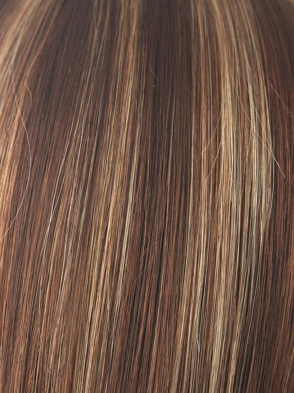 Rene of Paris Wigs | AUBURN SUGAR | Medium Auburn Base with Dark Strawberry Blonde Highlights