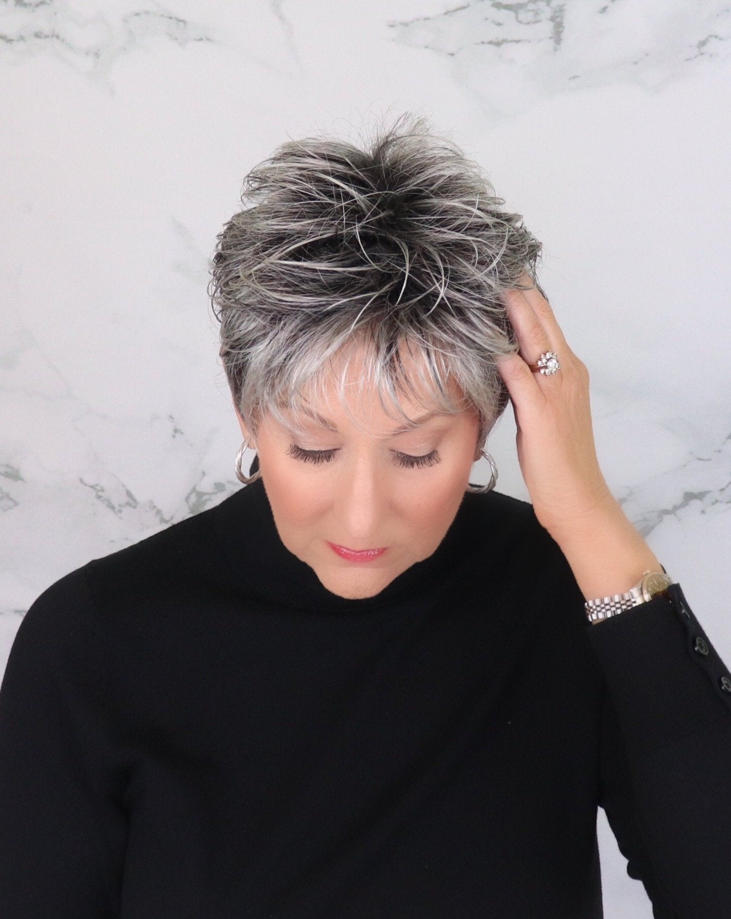 Open Box | Coco Wig by Ellen Wille | Synthetic Hair | Petite/Average Cap | Platinblonde Rooted