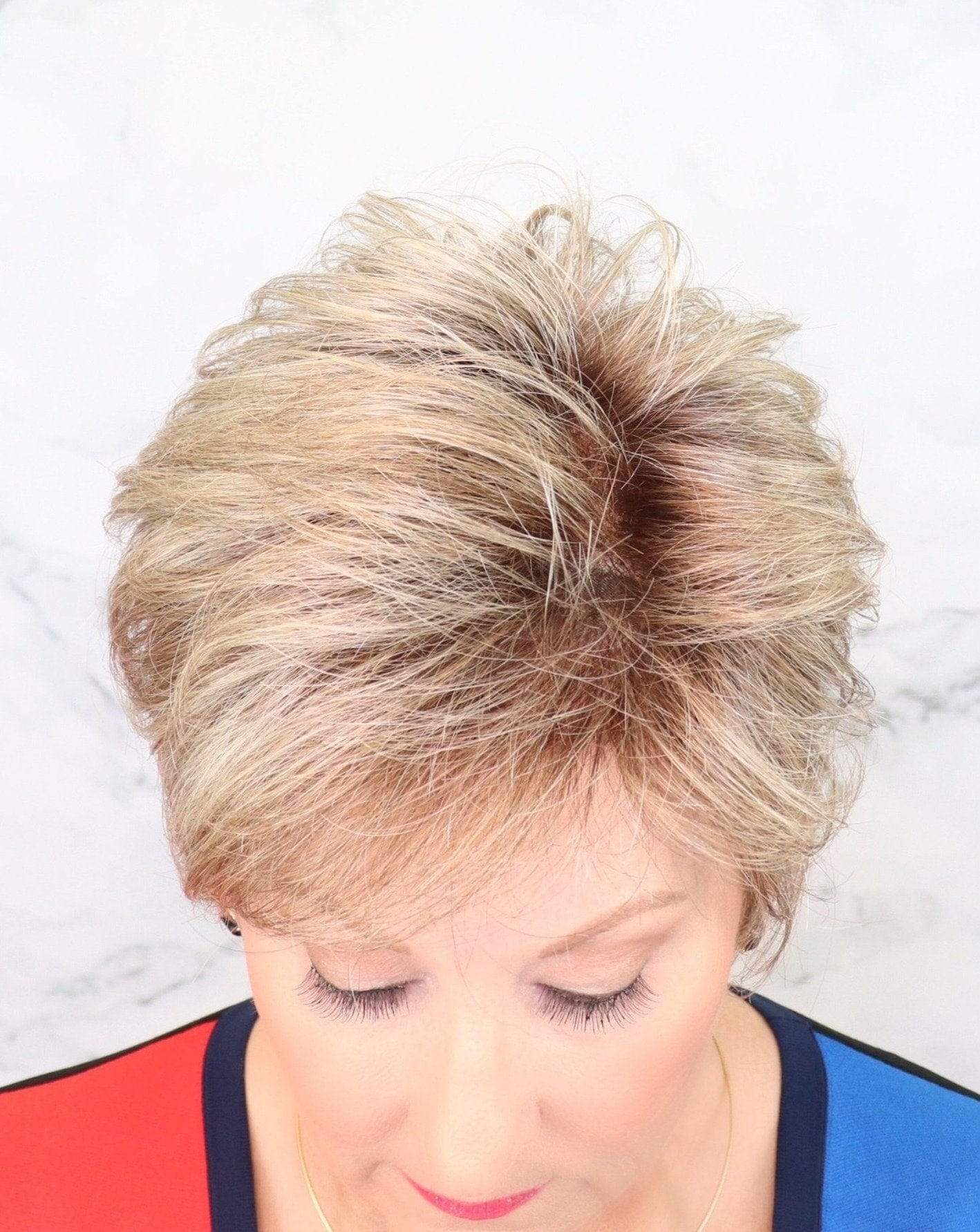 Open Box | Fair Mono Wig by Ellen Wille | Synthetic Hair | Petite/Average Cap | Sandmulti Rooted