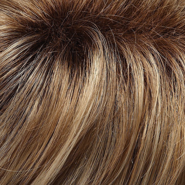 Jon Renau Wigs - Color GOLDEN BROWN, WARM PLATINUM BLONDE BLEND SHADED W MED BROWN (12FS8)