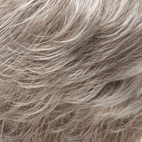 Jon Renau Wigs | 56F51 OYSTER | Light Grey with 20% Medium Brown Front, graduating to Grey with 30% Medium Brown Nape