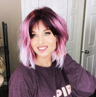 MELTED PLUM | Dark purple roots melt into lighter blended purple