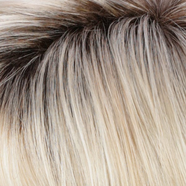 Estetica Wigs | RH26/613RT8 | Golden Blonde with Pale Blonde Highlights & Golden Brown Roots