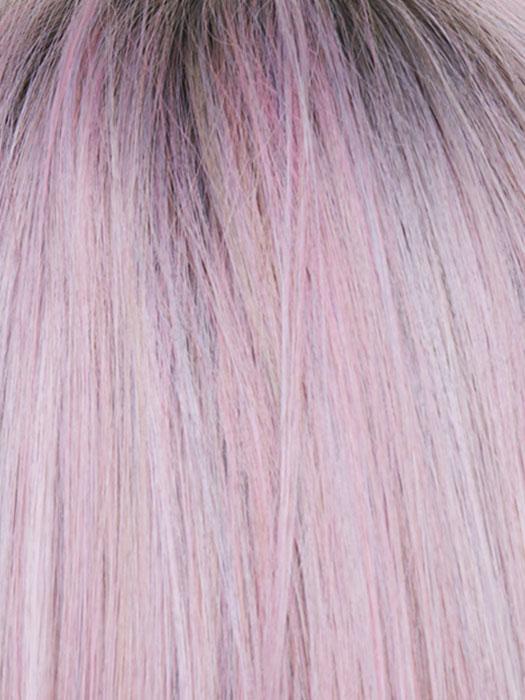 A dusty pink coloration reflects the latest trend in fantasy hair colors