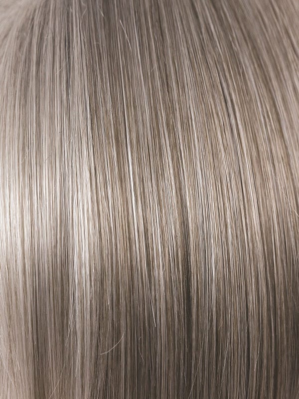 Sandy Silver | Medium brown and silver blend that transitions to more silver/light ash brown then to silver at the front