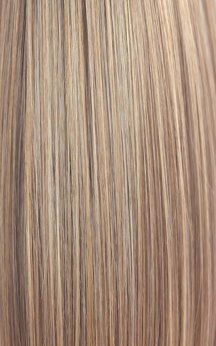 Toasted Shine | Medium Dark Auburn with Platinum Blonde and Warm Blonde highlights