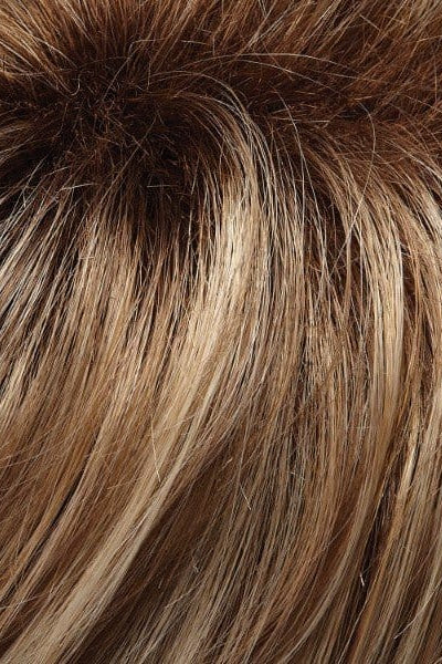 12FS8 | Shaded Praline | Lt Gold Blonde & Pale Natural Blonde Blend, Shaded w/ Dk Brown