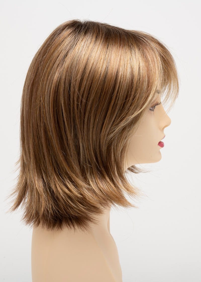 Golden Nutmeg | Chocolate brown roots with strawberry blonde glazed with buttery golden blonde