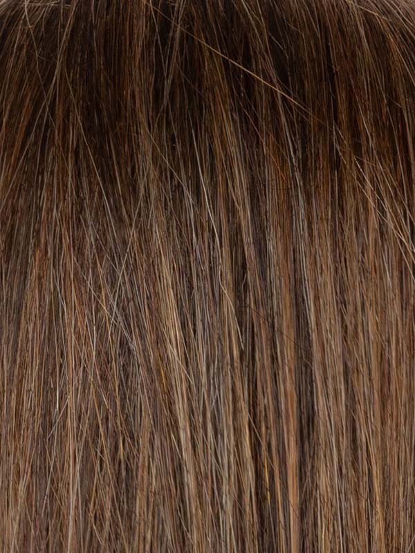 Chocolate Twist | Cappuccino base with coppery blonde highlights and tipped ends