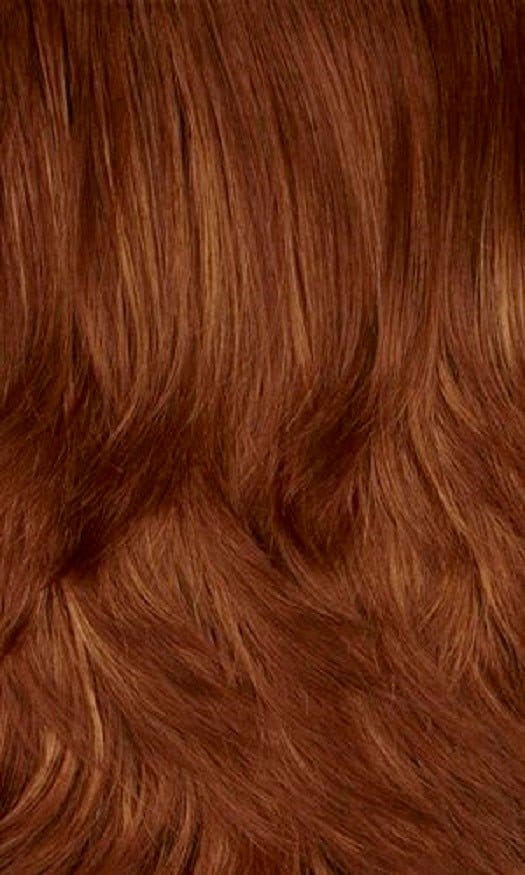 130 H | Copper red with dark strawberry blonde highlights