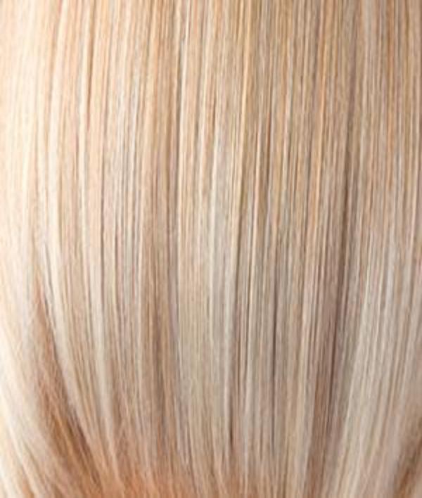 Vanilla Lush | Bright Copper and Platinum Blonde evenly blended tipped light